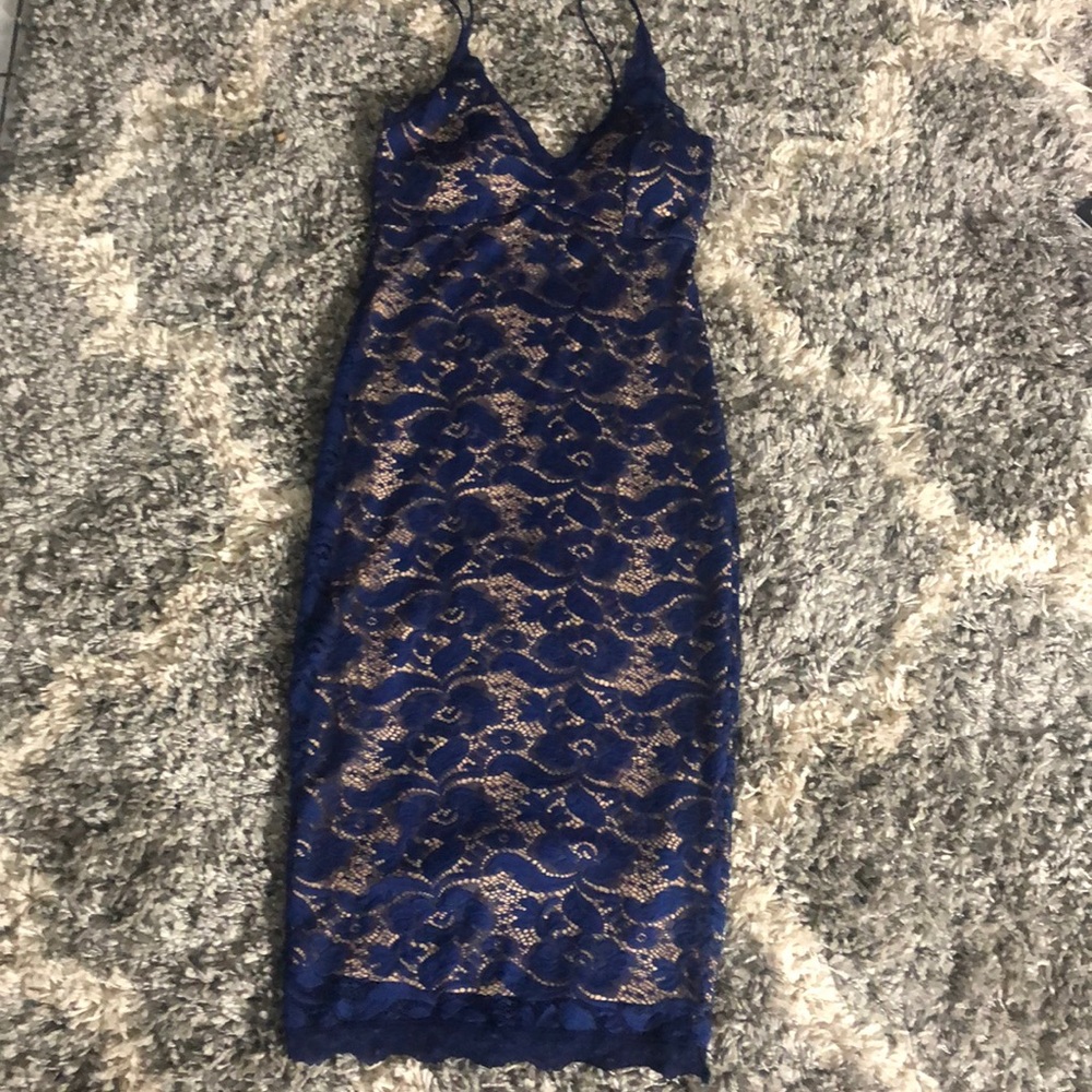 A beautiful blue dress from Fashion nova